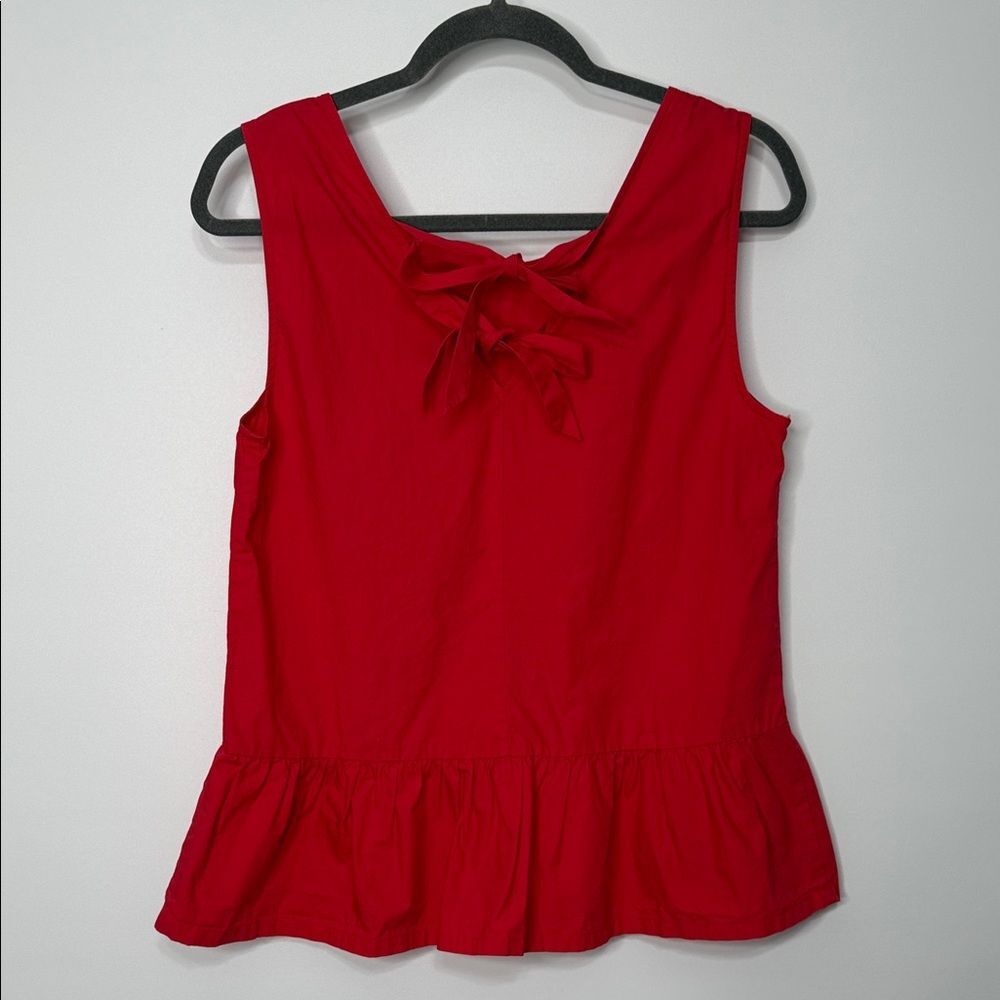 J. Crew Bow-back peplum tank top Size Small - Picture 3 of 6